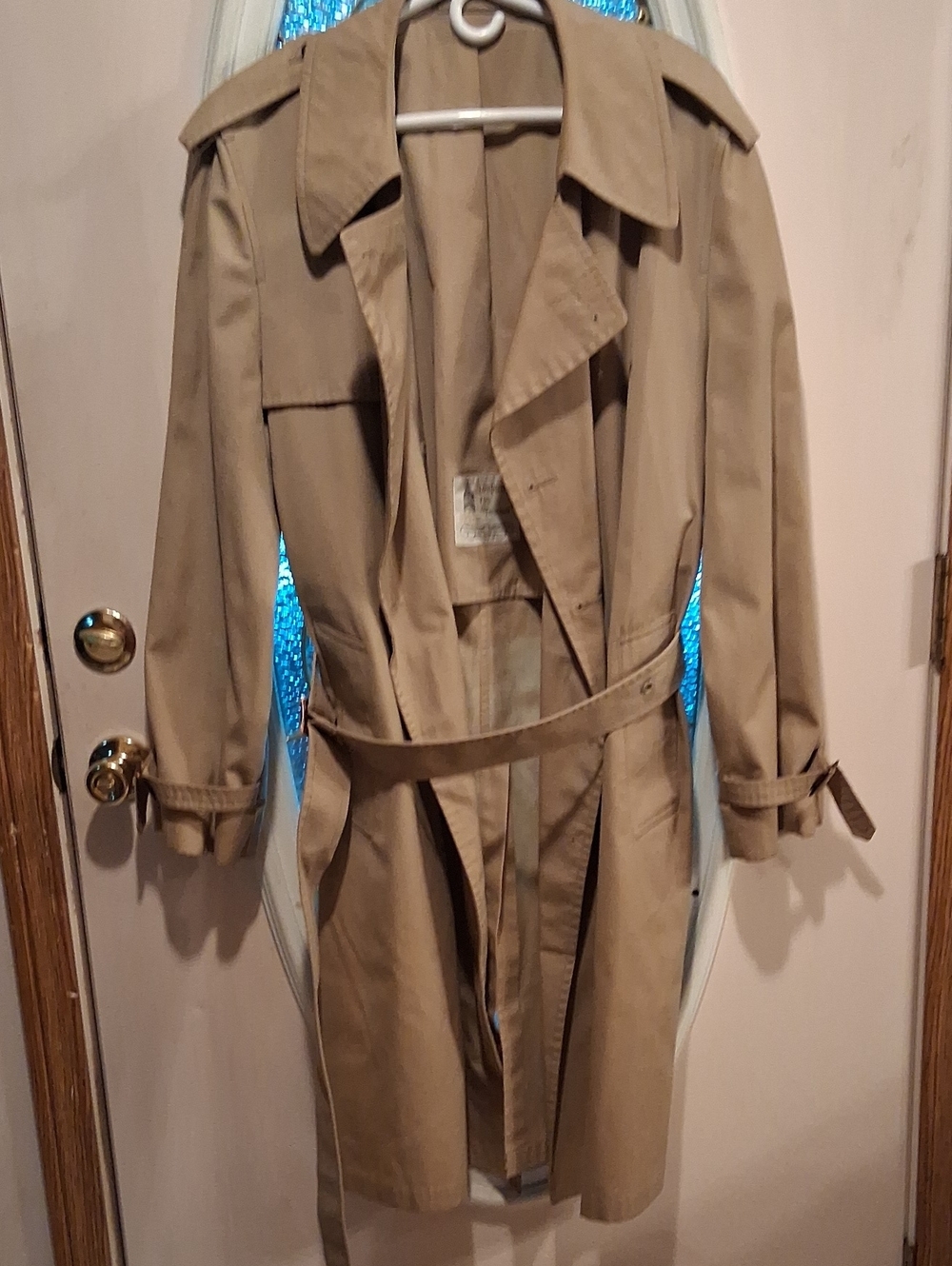 London Fog Tan Trench Coat with Belt